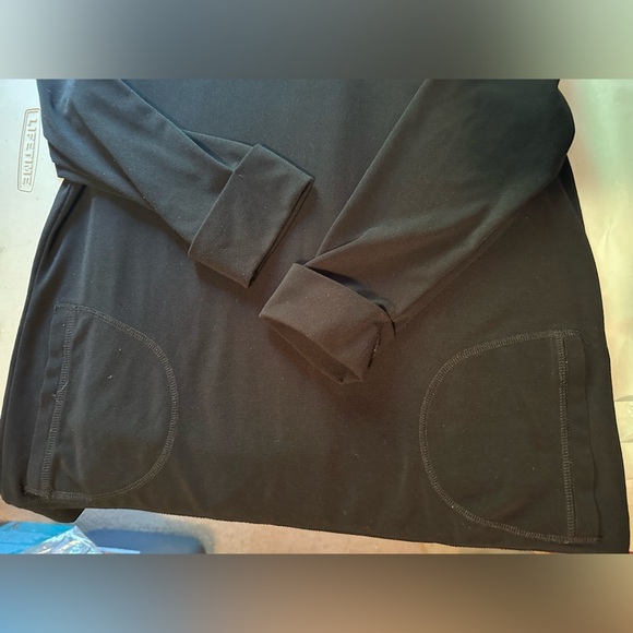 Lynn Ritchie Silver Black 3/4 Sleeve Top size XS - Picture 6 of 9